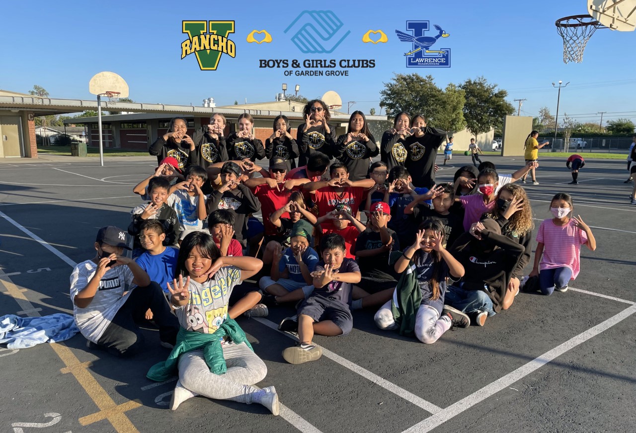 Lawrence Boys & Girls Club enjoyed an afternoon with the Rancho Alamitos High School Girls' Basketball Team