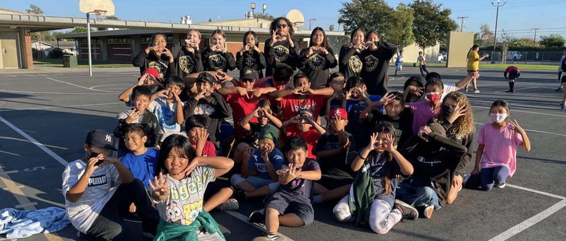 Lawrence Boys & Girls Club enjoyed an afternoon with the Rancho Alamitos High School Girls' Basketball Team