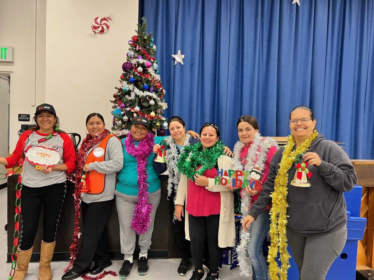 Our parents are having fun making our MPR look festive!